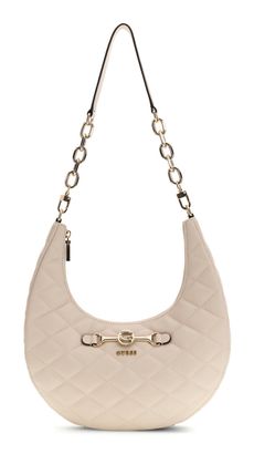 GUESS Frances Hobo Bone