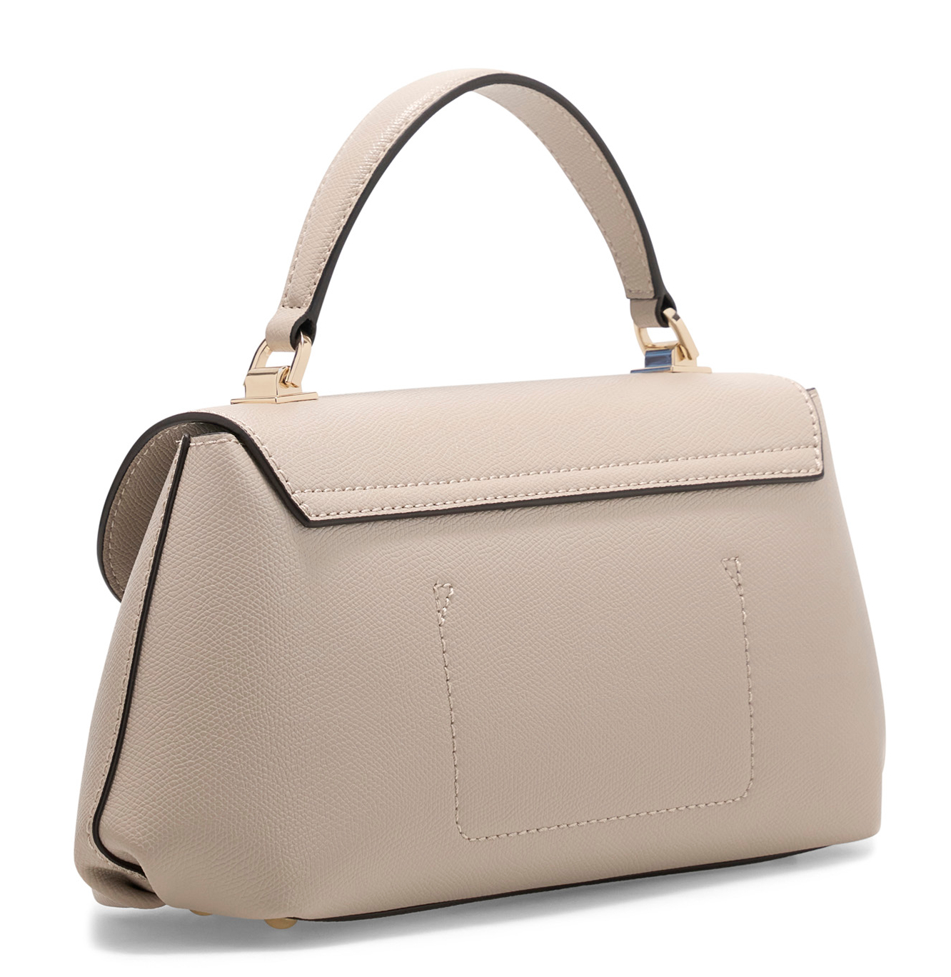 GUESS Amorette Top Handle Flap Bag Taupe GUESS Amorette Top Handle Flap Bag Taupe