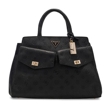 GUESS Blake Large Satchel Black