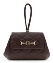 GUESS Frances Mini Flap Crossbody Bag Brown