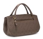GUESS Carmella 3 Comp Satchel Taupe Logo GUESS Carmella 3 Comp Satchel Taupe Logo