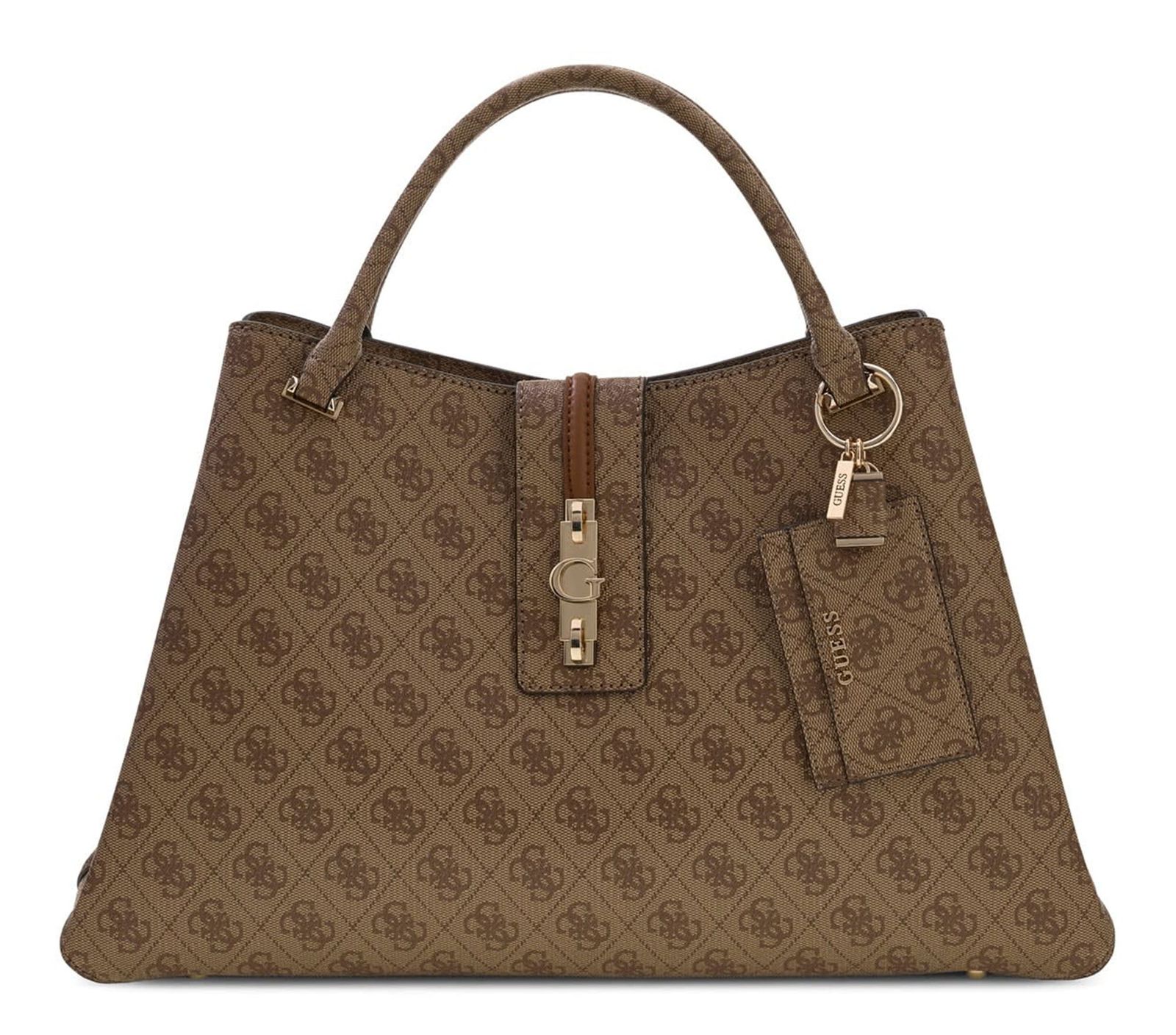 GUESS Yvonne Girlfriend Carryall Latte Logo