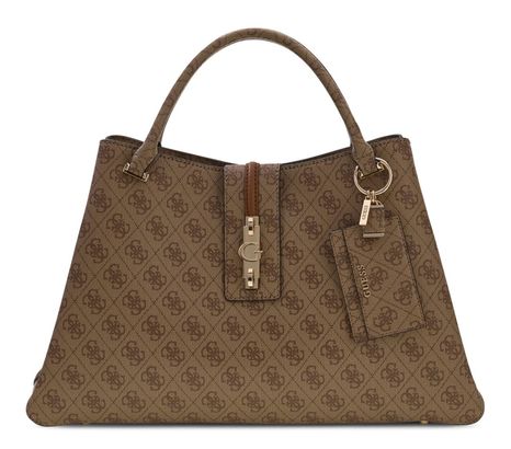 GUESS Yvonne Girlfriend Carryall Latte Logo