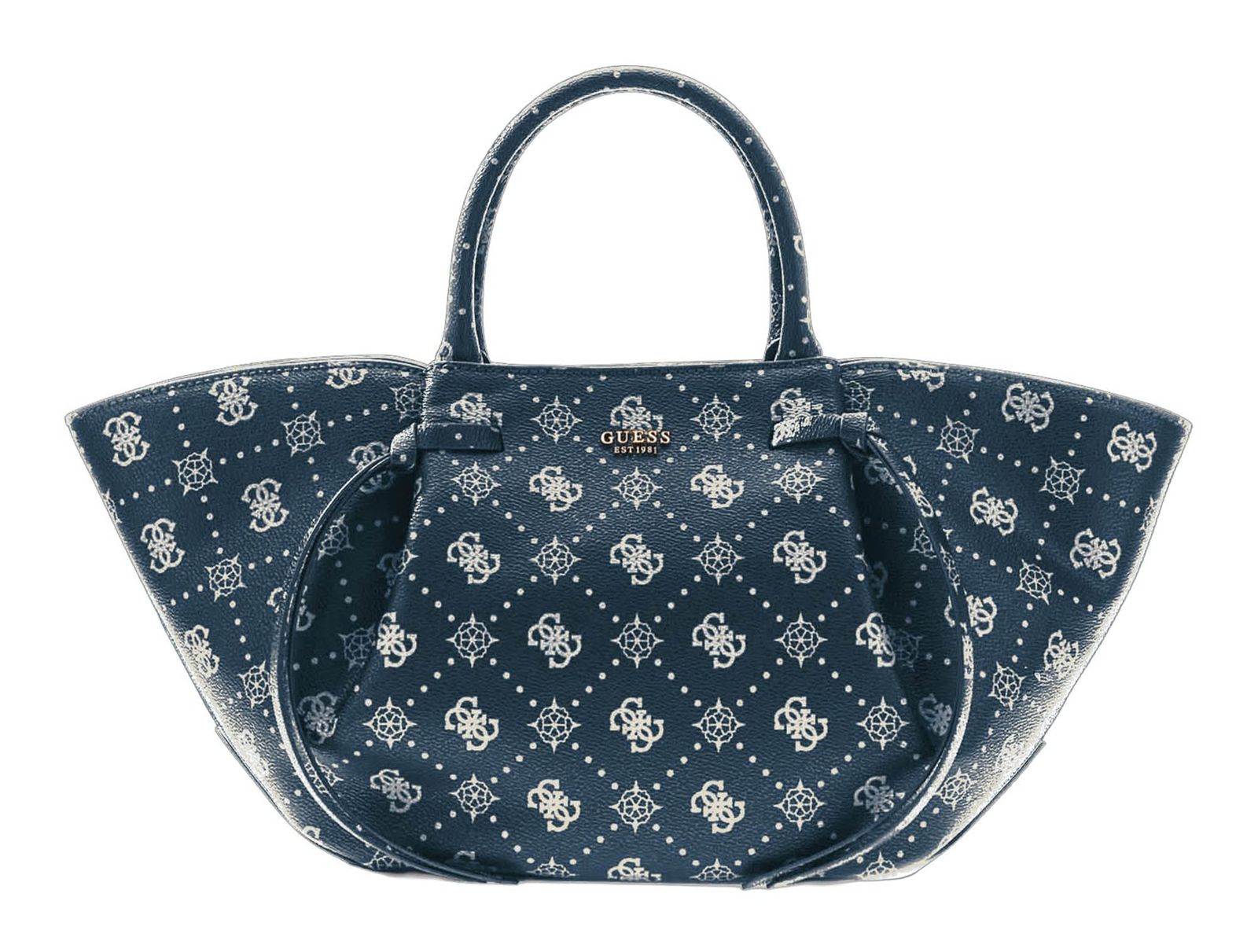 GUESS Allegra Girlfriend Satchel Blue Logo GUESS Allegra Girlfriend Satchel Blue Logo