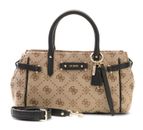GUESS Dorothy Girlfriend Satchel S Latte Logo / Black