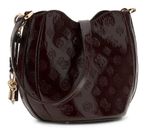 GUESS Carmella Crossbody Bucket Bag Burgundy Logo GUESS Carmella Crossbody Bucket Bag Burgundy Logo
