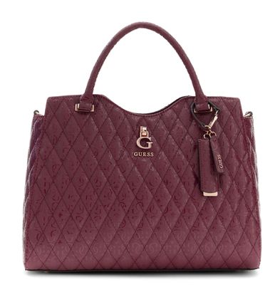 GUESS Tamara Satchel Merlot
