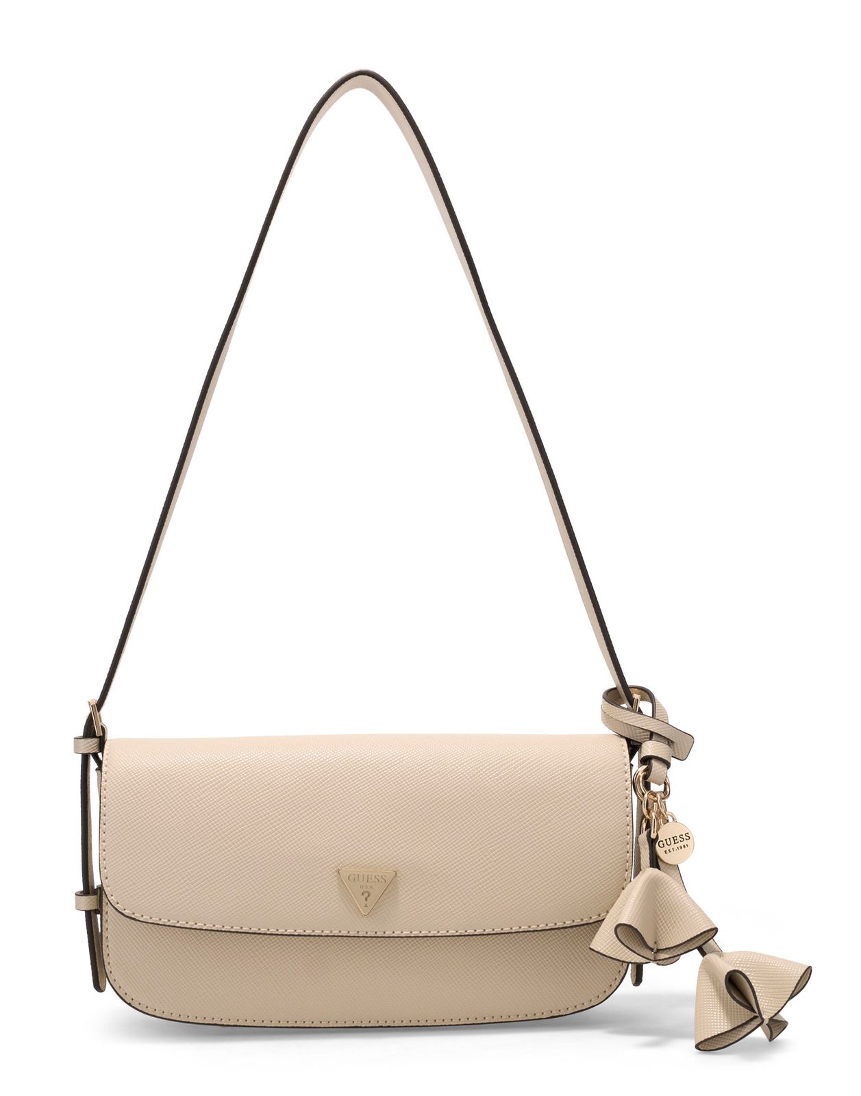 GUESS Danielle Flap Shoulder Bag Bone
