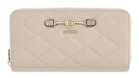 GUESS Frances SLG Large Zip Around Wallet L Bone