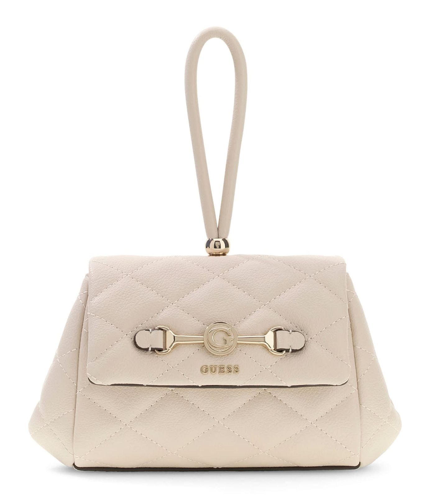 GUESS Frances Mini Flap Crossbody Bag Bone