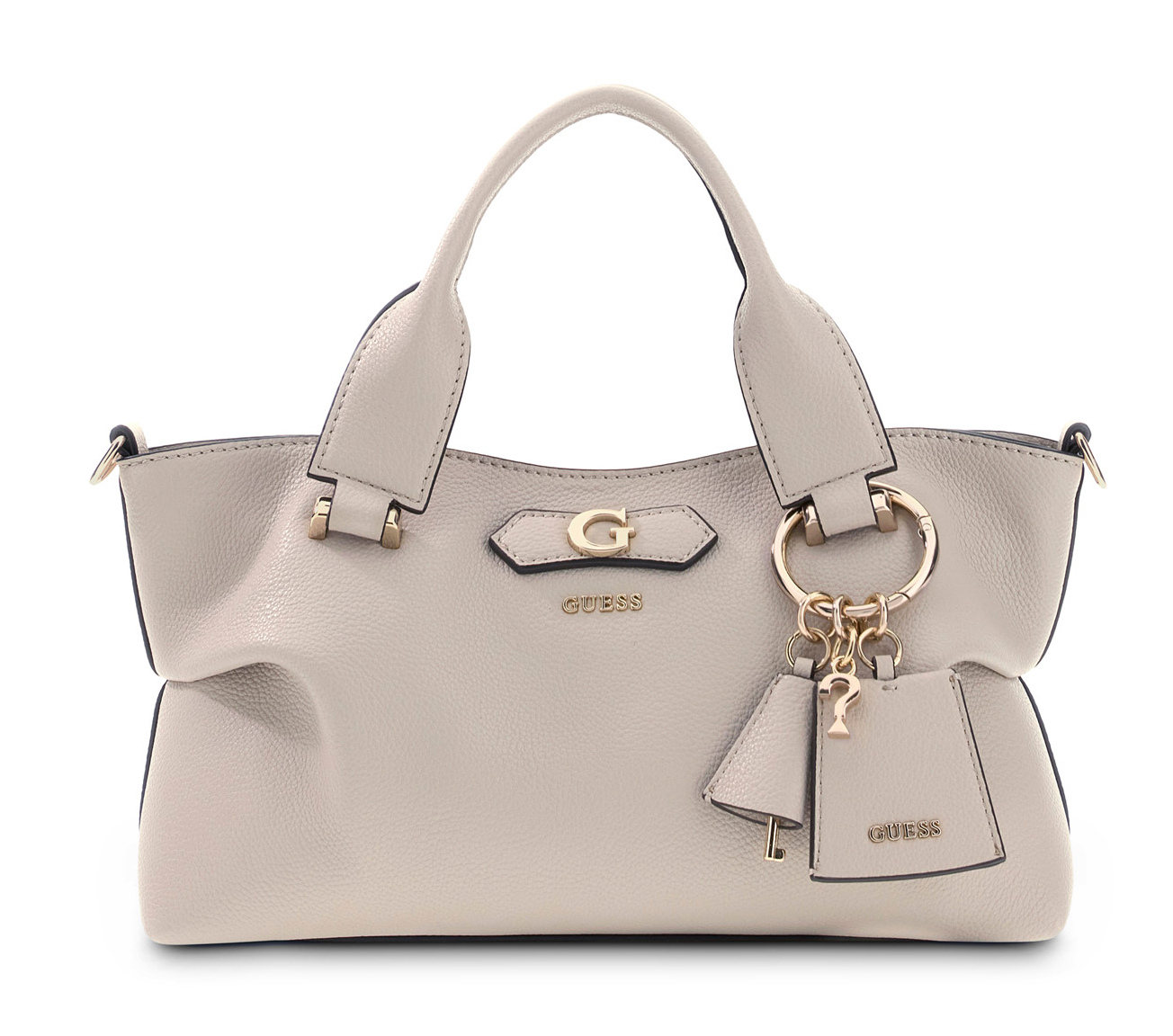GUESS Suzy Mini 3 Compartment Satchel Bone GUESS Suzy Mini 3 Compartment Satchel Bone