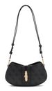 GUESS Yvonne Logo Mini Convertible Shoulder Bag Coal Logo