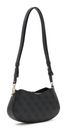 GUESS Yvonne Logo Mini Convertible Shoulder Bag Coal Logo