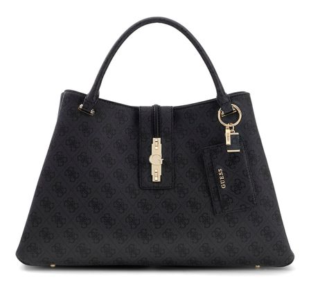GUESS Yvonne Girlfriend Carryall Coal Logo