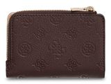 GUESS Blake SLG Zip Around Card Case Brown Logo GUESS Blake SLG Zip Around Card Case Brown Logo