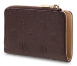 GUESS Blake SLG Zip Around Card Case Brown Logo GUESS Blake SLG Zip Around Card Case Brown Logo