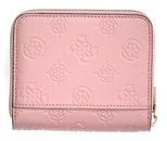 GUESS Carmella SLG Small Zip Around Wallet Light Pink Logo GUESS Carmella SLG Small Zip Around Wallet Light Pink Logo
