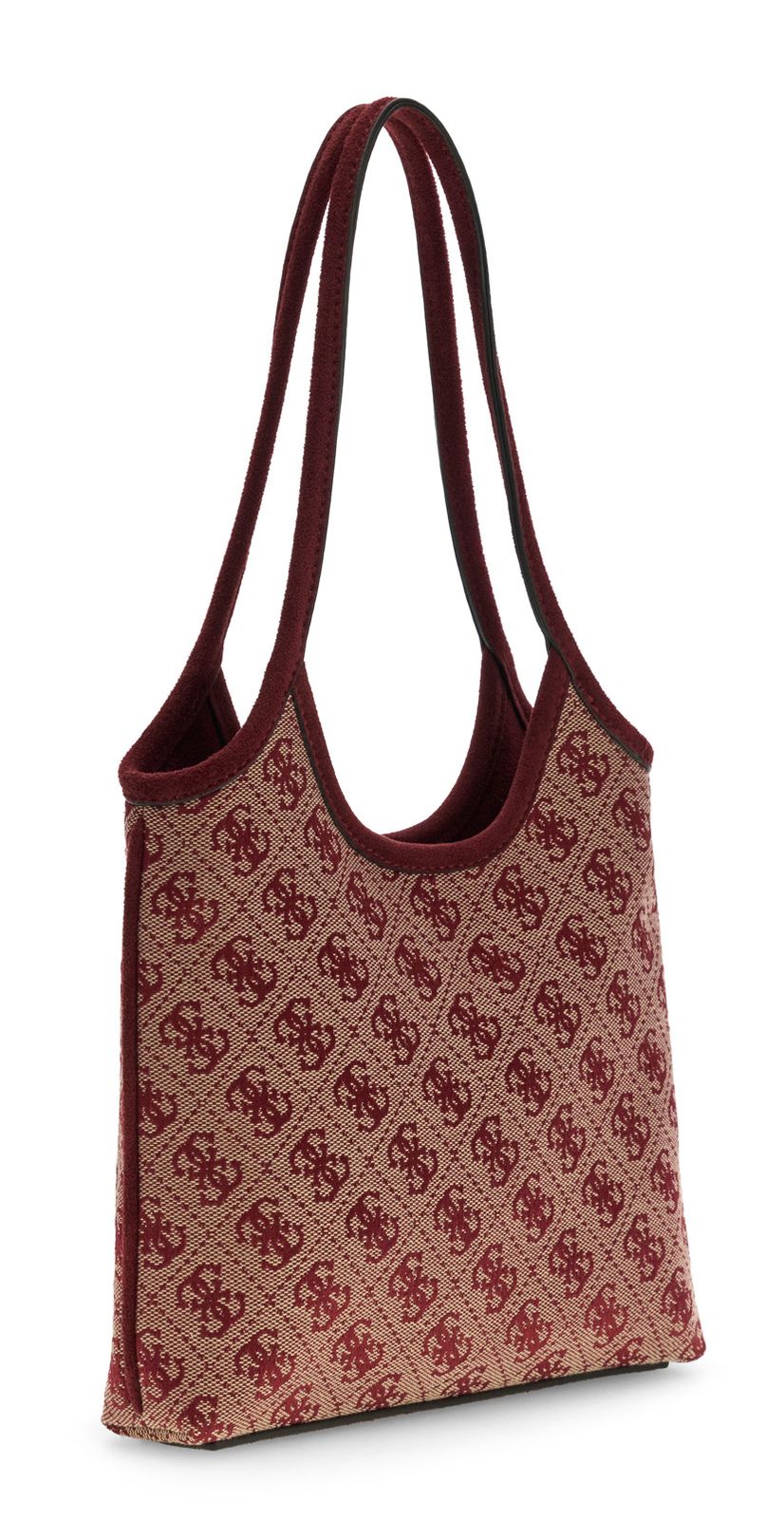 GUESS Samantha Mini Tote Merlot Logo GUESS Samantha Mini Tote Merlot Logo