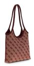 GUESS Samantha Mini Tote Merlot Logo GUESS Samantha Mini Tote Merlot Logo