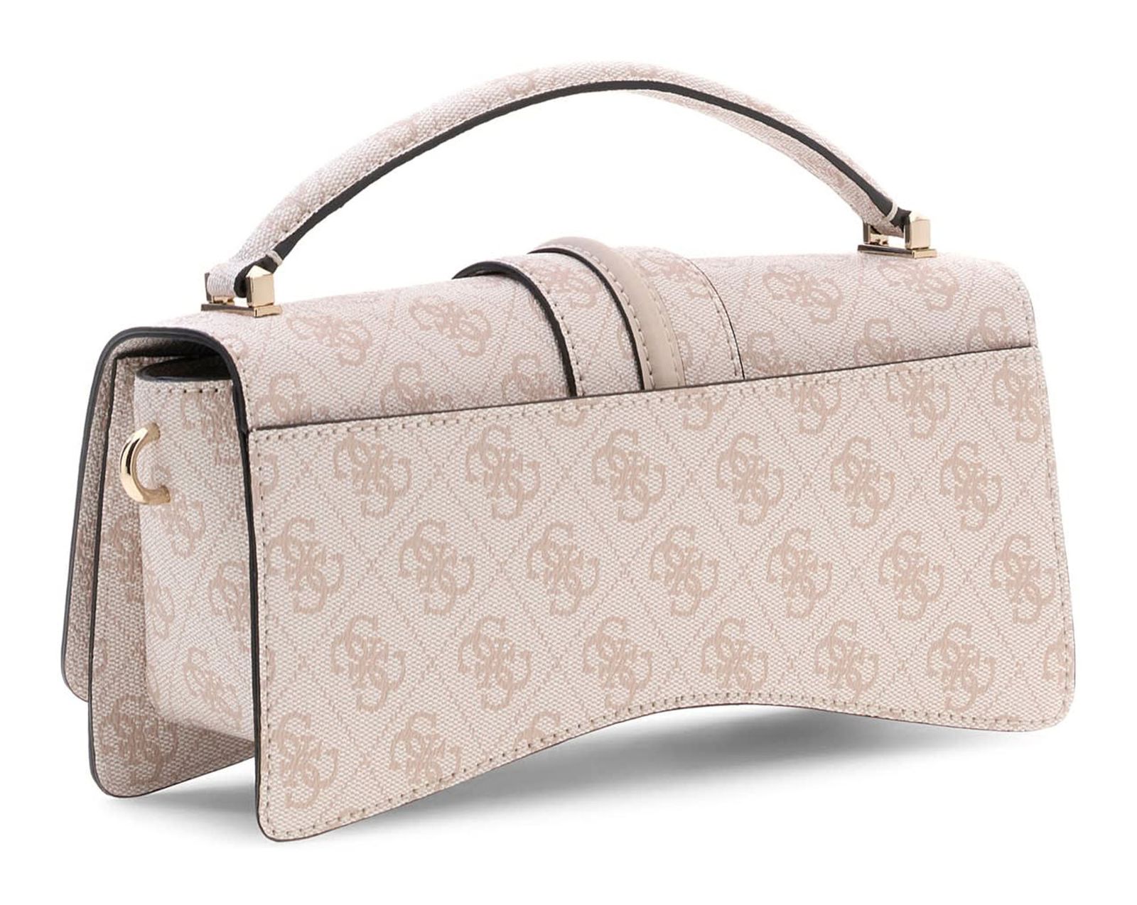 GUESS Yvonne Logo Mini Top Handle Flap Stone Logo GUESS Yvonne Logo Mini Top Handle Flap Stone Logo