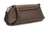 GUESS Carmella Flap Crossbody Taupe Logo GUESS Carmella Flap Crossbody Taupe Logo