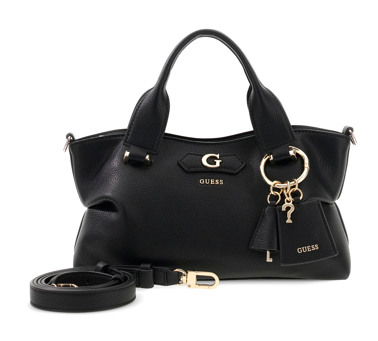 GUESS Suzy Mini 3 Compartment Satchel Black