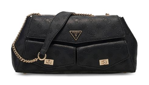 GUESS Blake Convertible Crossbody Flap Black Logo GUESS Blake Convertible Crossbody Flap Black Logo