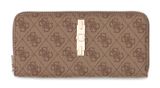 GUESS Yvonne Logo SLG Large Zip Around Wallet L Latte Logo GUESS Yvonne Logo SLG Large Zip Around Wallet L Latte Logo