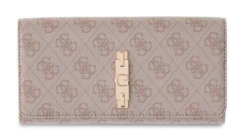 GUESS Yvonne Logo SLG Flap Organizer Stone Logo GUESS Yvonne Logo SLG Flap Organizer Stone Logo