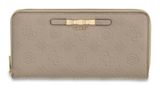 GUESS Carmella SLG Large Zip Around Wallet L Bone Logo