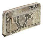 GUESS Yvonne SLG Large Zip Around Wallet L Natural
