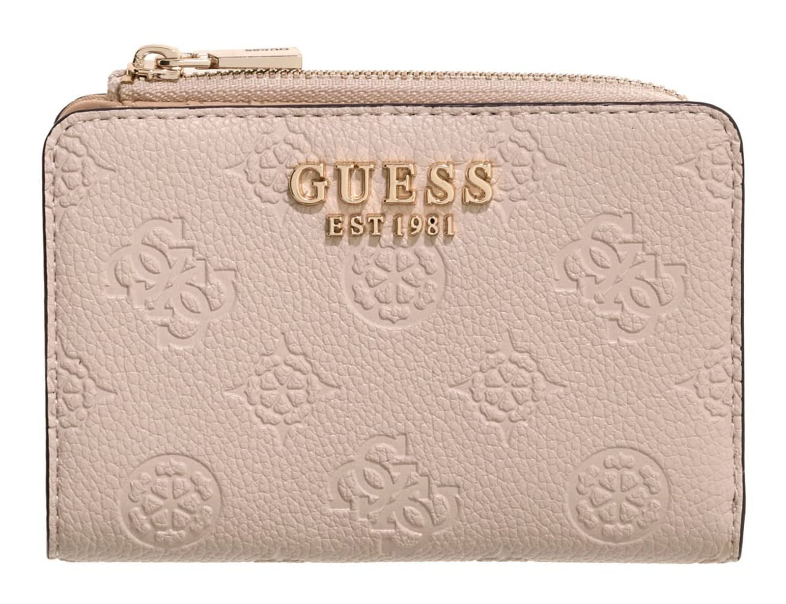GUESS Blake SLG Zip Around Card Case Bone Logo