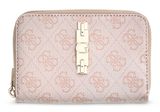 GUESS Yvonne Logo SLG Medium Zip Around Wallet Stone Logo