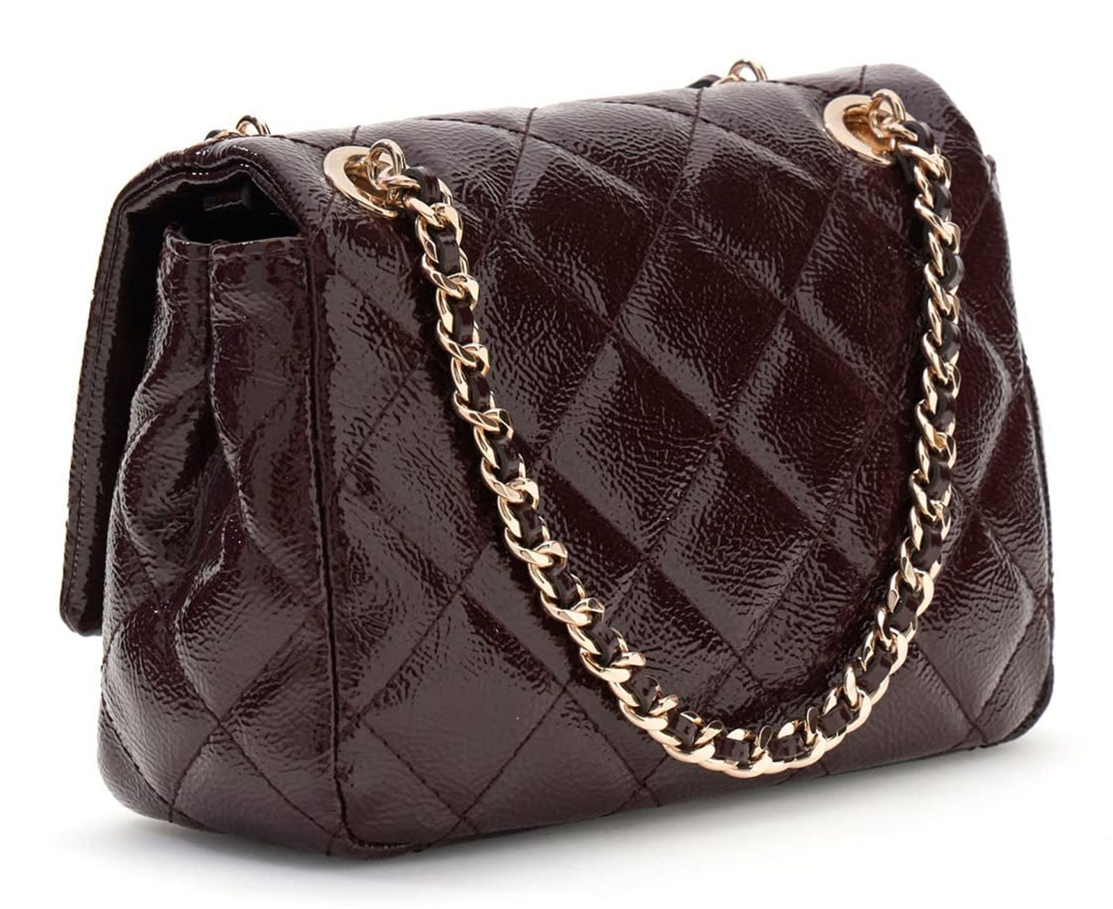 GUESS Juliet Mini Flap Bag Burgundy GUESS Juliet Mini Flap Bag Burgundy