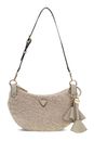 GUESS Katie Convertible Shoulder Bag Creme White GUESS Katie Convertible Shoulder Bag Creme White