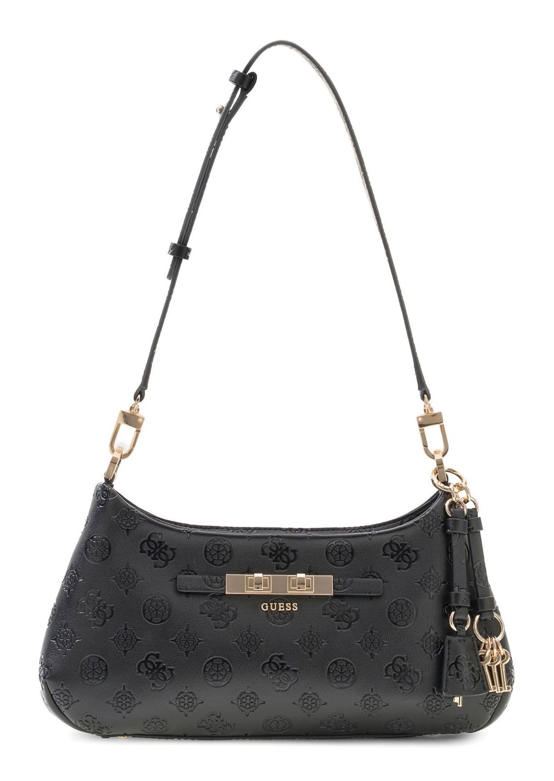 GUESS Carmella Hobo Black Logo