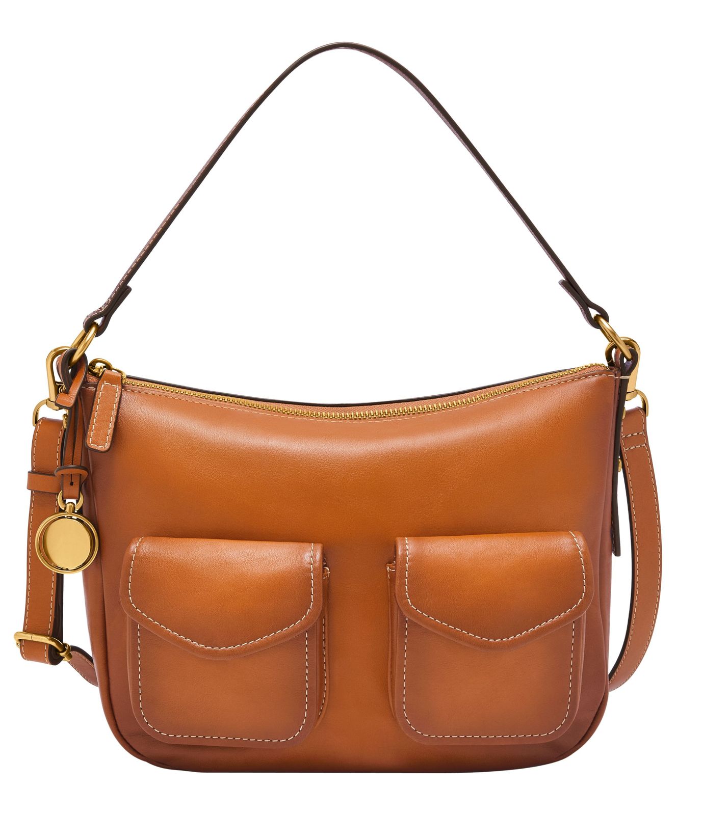 FOSSIL Jolie Small Bucket Crossbody Bag Brown