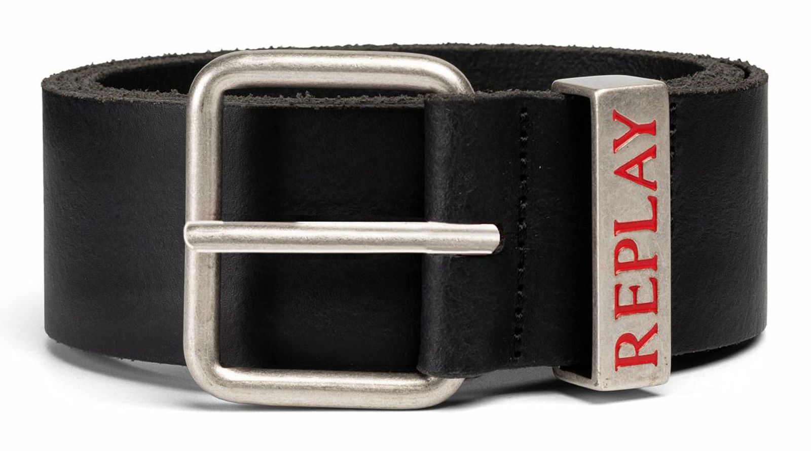 REPLAY Leather Belt W95 Black