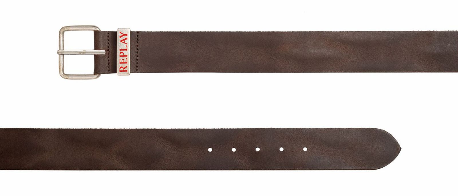 REPLAY Leather Belt W105 Dark Brown REPLAY Leather Belt W105 Dark Brown