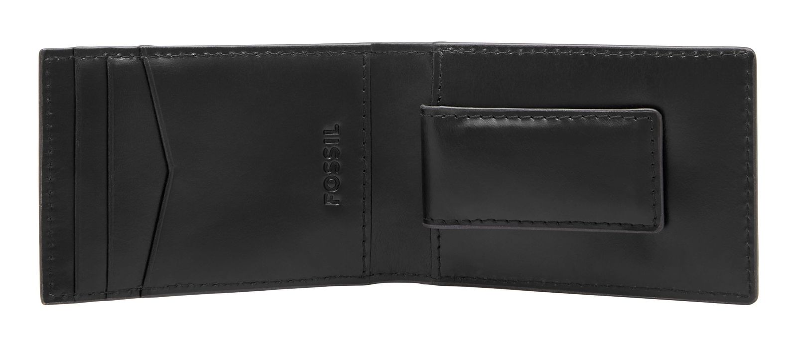 FOSSIL Derrick Money Clip Bifold Black FOSSIL Derrick Money Clip Bifold Black