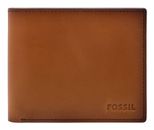 FOSSIL Derrick Coin Pocket Bifold Wallet Brown FOSSIL Derrick Coin Pocket Bifold Wallet Brown