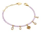 GUESS Jaipur Splendor Beads & Charms Bracelet S Yellow Gold / Rose GUESS Jaipur Splendor Beads & Charms Bracelet S Yellow Gold / Rose