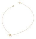 GUESS Love Bites 16-18" Embraced Hearts Necklace Yellow Gold