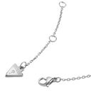 GUESS Sparks 16-18" Guess Coin Necklace Rhodium