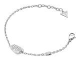 GUESS Moon Drops 14mm Pebble Pave Bracelet S Rhodium GUESS Moon Drops 14mm Pebble Pave Bracelet S Rhodium