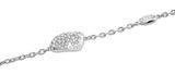 GUESS Moon Drops 14mm Pebble Pave Bracelet S Rhodium GUESS Moon Drops 14mm Pebble Pave Bracelet S Rhodium