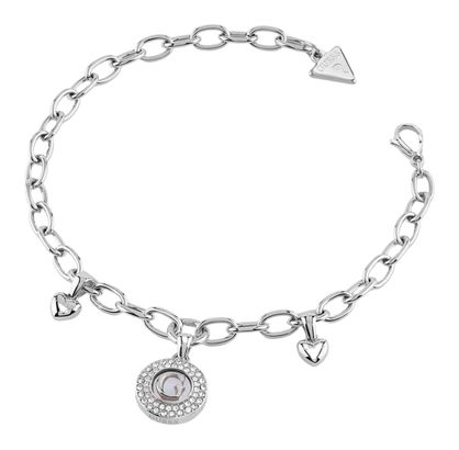 GUESS G Talisman Pearly G Multi Charm Bracelet S Rhodium GUESS G Talisman Pearly G Multi Charm Bracelet S Rhodium