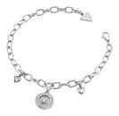 GUESS G Talisman Pearly G Multi Charm Bracelet S Rhodium