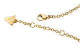GUESS Love Bites 16mm Pave Hearts Bracelet S Yellow Gold GUESS Love Bites 16mm Pave Hearts Bracelet S Yellow Gold