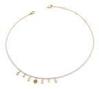 GUESS Jaipur Splendor 16-18" Beads & Charms Necklace Yellow Gold / Rose GUESS Jaipur Splendor 16-18" Beads & Charms Necklace Yellow Gold / Rose